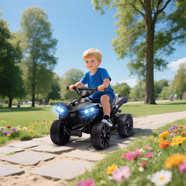 Kinder Elektro Quad 6V mit Vor-/Rückwärtsgang, Musik, LED