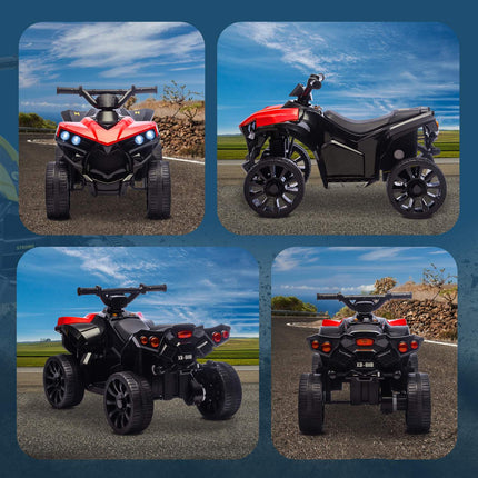 Kinder Elektro Quad 6V mit Vor-/Rückwärtsgang, Musik, LED