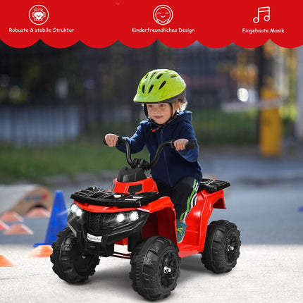 Kinder Elektro Quad ATV 6V, Licht, Musik, Vorwärts Rückwärts