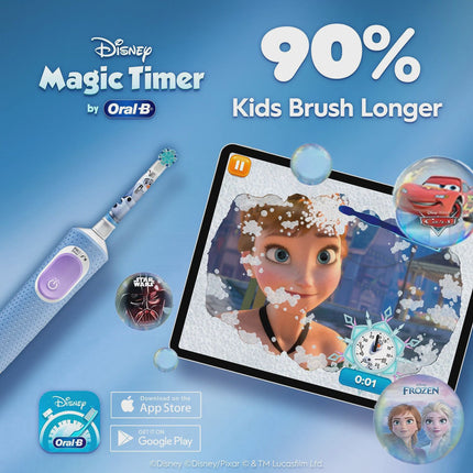 Elektrische Kinderzahnbürste mit Etui, Disney Frozen Motiv