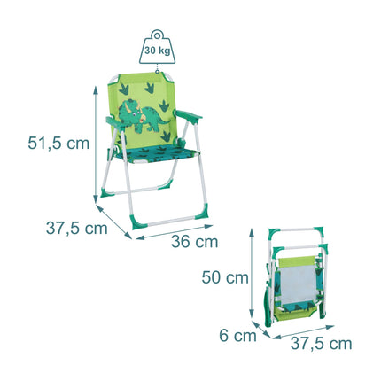 Kids' Folding Camping Chair with Animal Design