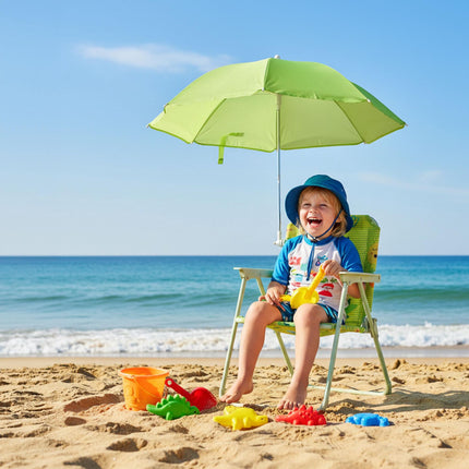 Kinder-Klappstuhl mit Sonnenschirm – Leicht, tragbar