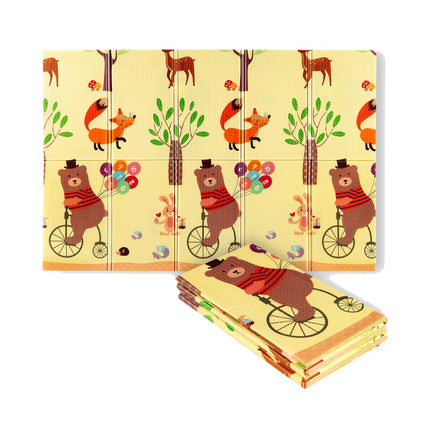 Kinder-Faltmatte, Wald-Design, 190x150cm