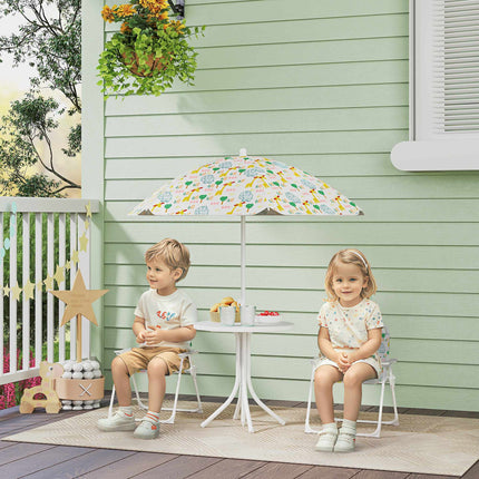 Kinder Klapptisch-Set mit Schirm, Tiermotiv
