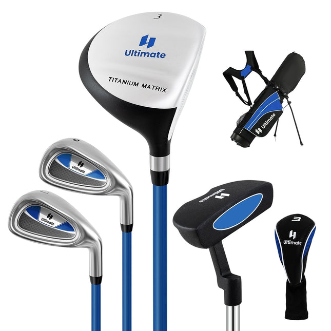 Kindergolfclubset, rechtshandig, leeftijd 11-13, blauw