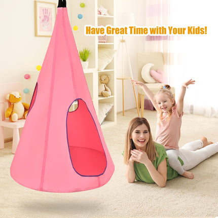 Kinder Hängenestschaukel, 100 cm, Rosa, für drinnen und draußen