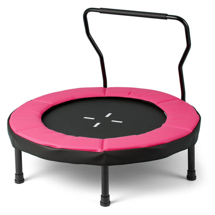 Kids Indoor Trampoline with Removable Handle, 102 cm, Pink