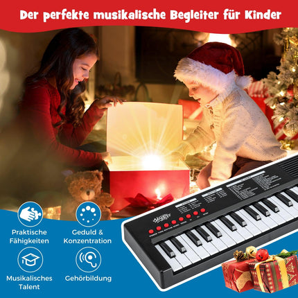 Kids Keyboard Piano, 37 Keys, 8 Rhythms & Sounds, Black