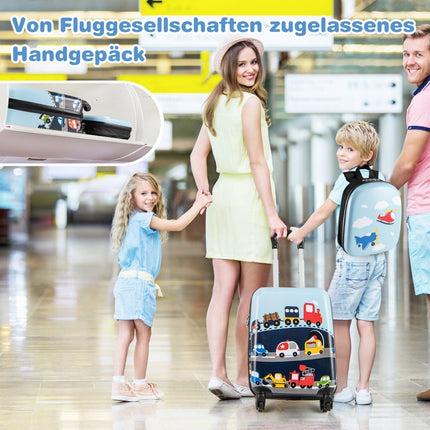 Kinderkoffer-Set auf Rollen – 43 cm Koffer & 33 cm Rucksack