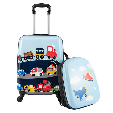 Kinderkoffer-Set auf Rollen – 43 cm Koffer & 33 cm Rucksack