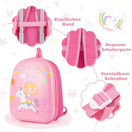 Kids Luggage Set with Wheels – 17" Suitcase & 13" Backpack