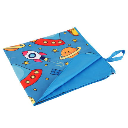 Kinder-Mikrofaserhandtuch, Weltall-Druck, 160 x 80 cm