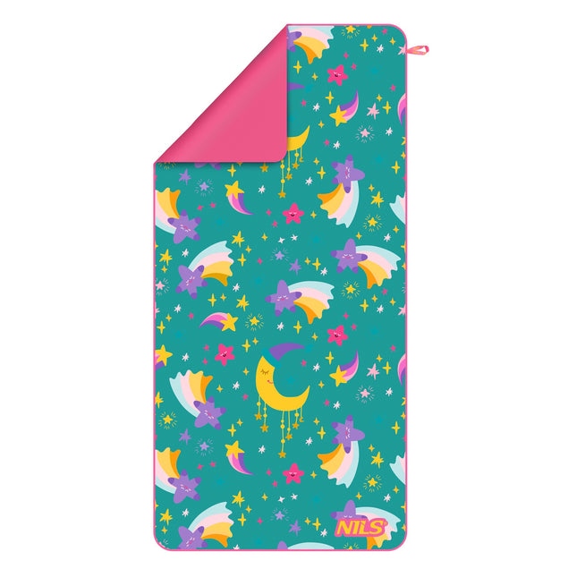 Kids Microfiber Towel, Stars Print, 160 x 80 cm