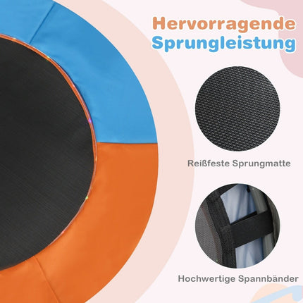 Kids Mini Trampoline with LED Lights, Ø90 cm, Foldable