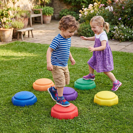 Kids' Multi-Color Sensory Stepping Stones, 6-Piece Set