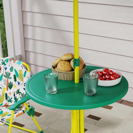 Kids' Outdoor Set with Table, 2 Chairs & Umbrella
