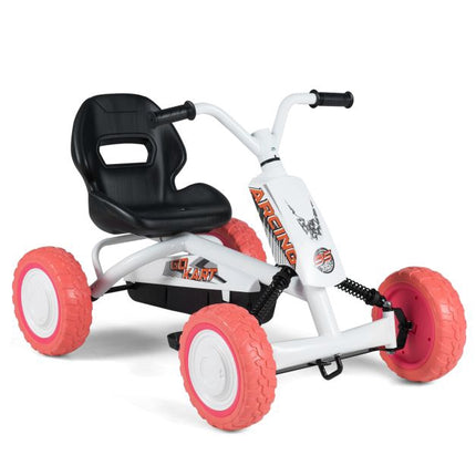 Kinder-Tret-Gokart, 4-Rad, 2-fach verstellbarer Sitz