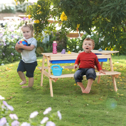 Kinder Picknickbank mit Wasser- & Sandspieltisch