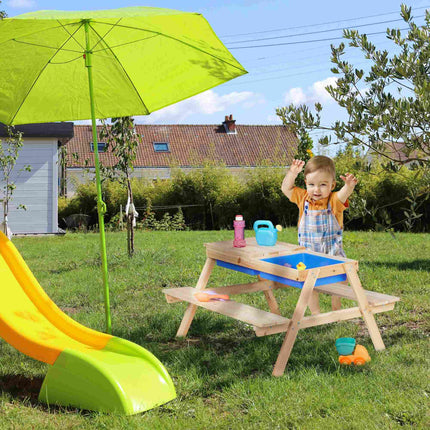 Kinder Picknickbank mit Wasser- & Sandspieltisch