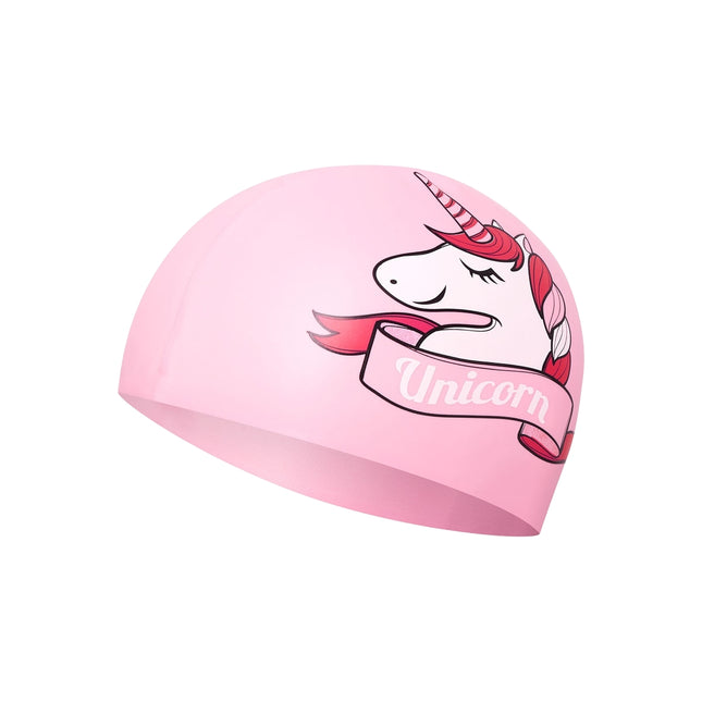 Kinder-Badekappe Pink – Einhorn-Design