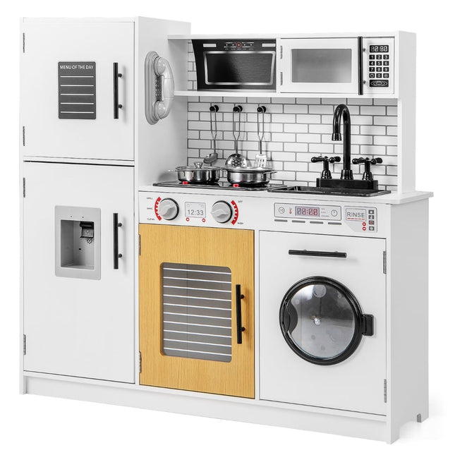 Kinder Spielküchen-Set mit Backofen & Waschmaschine