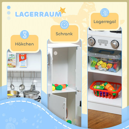 Kinder Spielküche mit Kreidetafel, Mikrowelle, Eiswürfelmaschine