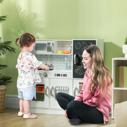 Kinder Spielküche mit Kreidetafel, Mikrowelle, Eiswürfelmaschine