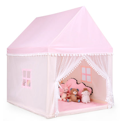 Kids Play Tent House With Mattress, Mesh Door, 2 Windows