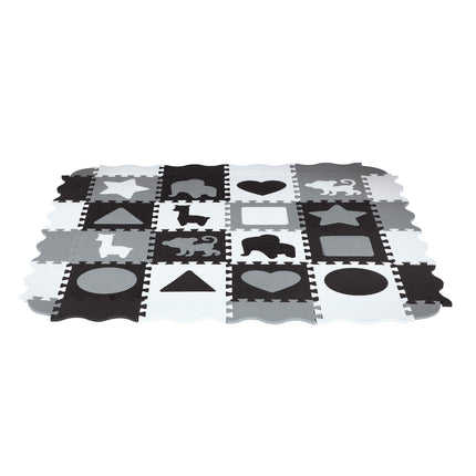 Kids' Playpen Puzzle Mat, Gray, 36 Pieces, 140x140cm