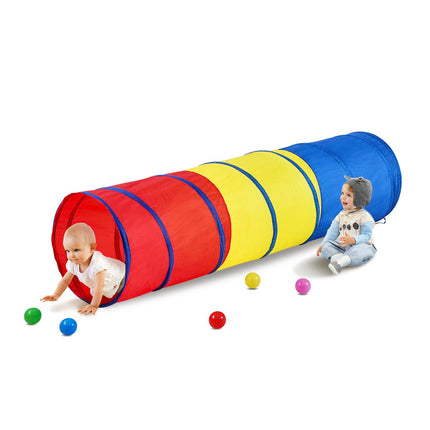 Kids Pop-Up Crawl Play Tunnel, Collapsible Indoor/Outdoor