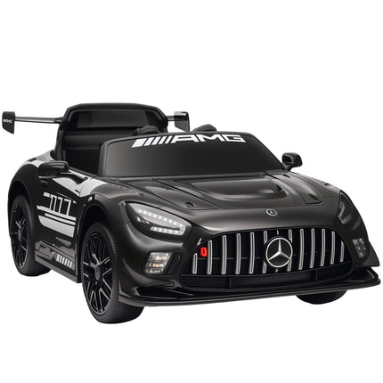 Kinder Elektroauto, 12V Batterie, LED-Lichter, Musik, Schwarz