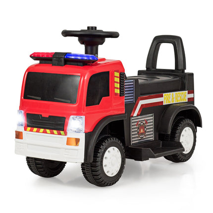 Kids Ride-On Fire Truck, Electric 6V, Lights and Sounds