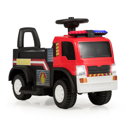 Kids Ride-On Fire Truck, Electric 6V, Lights and Sounds