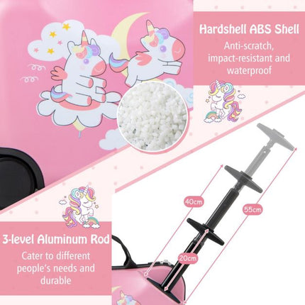 Kinder-Reisekoffer-Set, 2-teiliges Spinner-Set + Rucksack