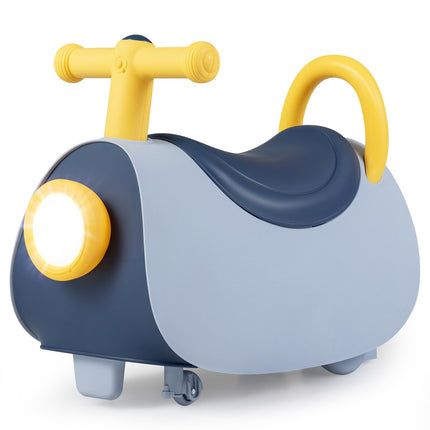 Kids Ride-On Push Car with Music & Storage, Blue, 18-36 Months