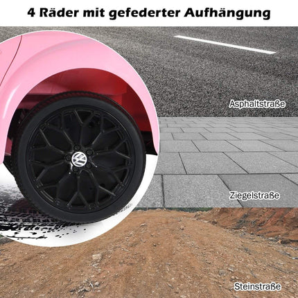 Kinder Aufsitz-VW Käfer mit Musik & Fernsteuerung