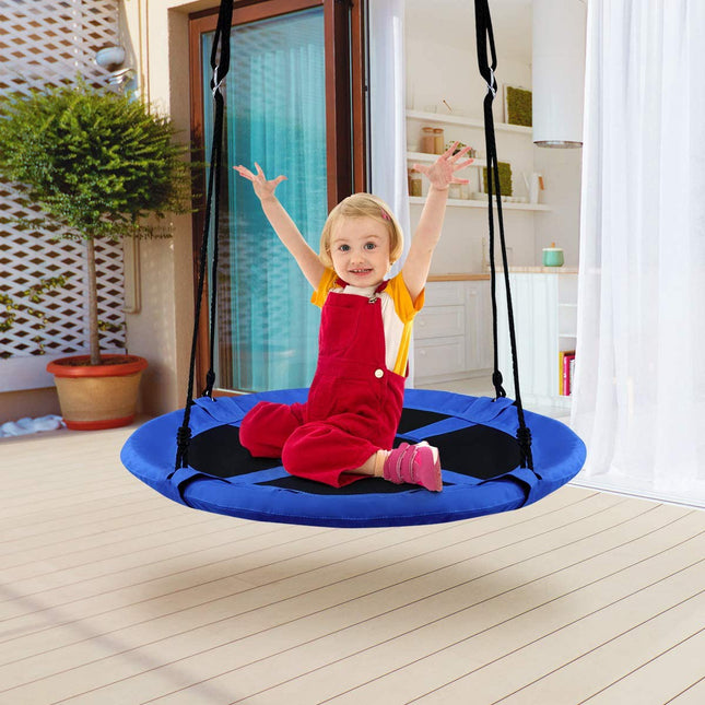 Rund-Nestschaukel für Kinder, 100 cm, verstellbares Seil, 150 kg Tragkraft