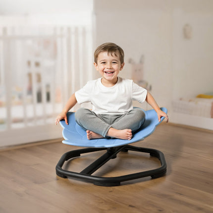 Kids Sensory Swivel Chair, 360 Spin, 220 lb, Blue