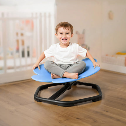 Kids Sensory Swivel Chair, 360 Spin, 220 lb, Blue