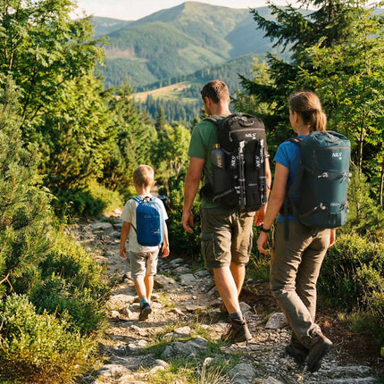 Kinderschlafsack mit Rucksack, 170x60 cm, 12 °C