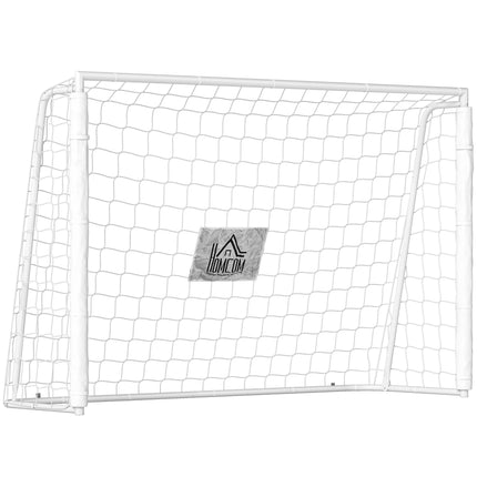 Kids Soccer Goal, Shock-Absorbing, 186x123cm, White