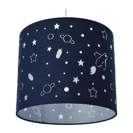 Kids' Space-Themed Hanging Lamp – Planets & Stars
