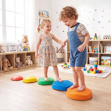 Kids' Stepping Stones, Crab Theme, Non-Slip, 5 Pieces