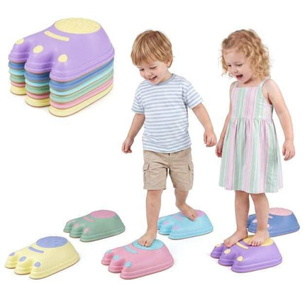 Kids Stepping Stones, Monster Theme, Anti-Slip, 6 Pieces