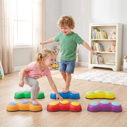 Kids Stepping Stones Set, Multi-Color, Anti-Slip, Stackable