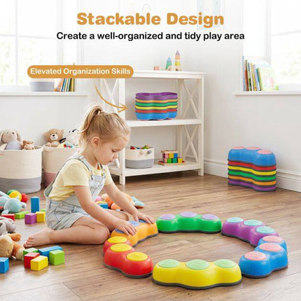 Kids Stepping Stones Set, Multi-Color, Anti-Slip, Stackable