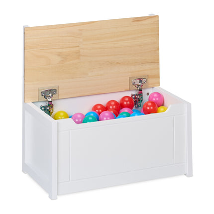 Kids' Storage Bench with Backrest and Toy Chest