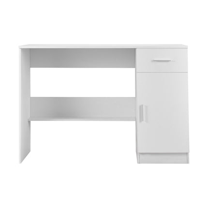 Kids Study Desk with Drawer and Adjustable Shelf, White