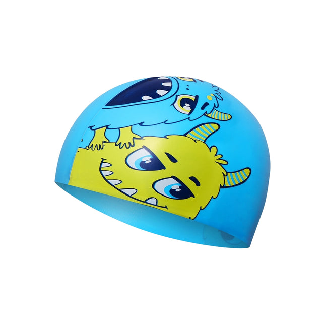 Kinder-Badekappe, Blau – Bequemes, strapazierfähiges Silikon
