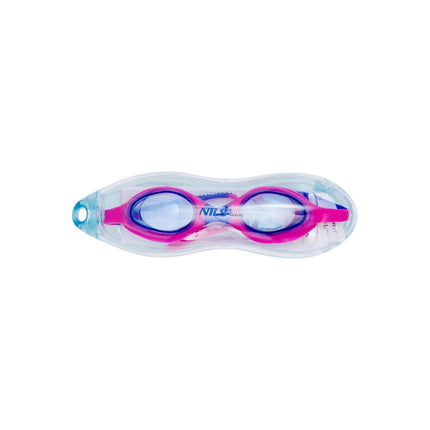 Kinder Schwimmbrille, Rosa/Blau, Anti-Beschlag, UV-Schutz